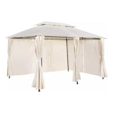Imagem de Gazebo Pergolado Tenda Com Cortina 400x300cm - Florida - Just Home Col