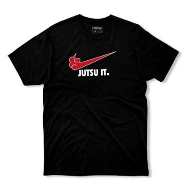 Imagem de Camiseta akatsuki jutsu it blusa naruto uzumaki estilo geek anime mang