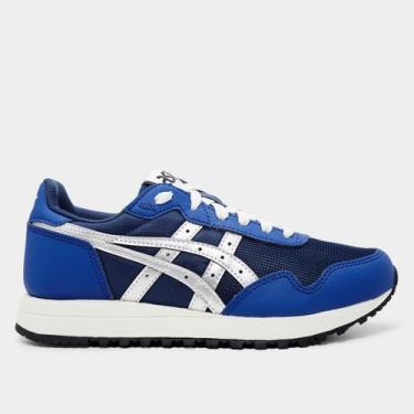 Imagem de Tênis Asics Tiger Runner II, Marinho, Prata, 36