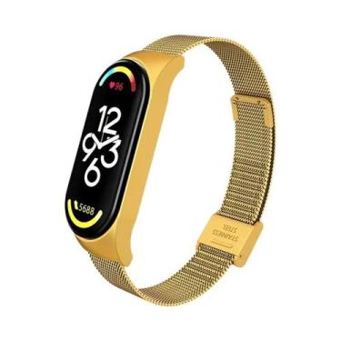 Imagem de Pulseira De Aço Inoxidável Luxuosa Para Xiaomi Mi Band 6 5 4 3 - JBAIL