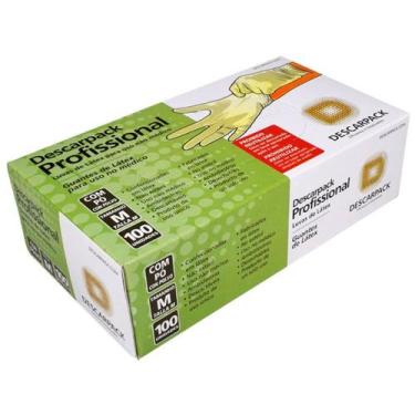 Imagem de Luva Látex Profissional Não Médica C/Pó 100UN - Descarpack, M