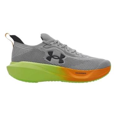 Imagem de Tênis Under Armour Charged Slight 3 SE, 44, Cinza, Verde limão