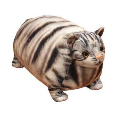 Imagem de Brinquedo De Pelúcia Gato Gordo De 30cm, Simulação 3D, Corpo Grande, C
