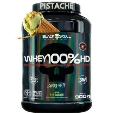 Imagem de Whey Protein 100 HD Pure 900g BLACK SKULL Isolado Hidrolisado Concentrado Suplemento de Proteínas-Unissex