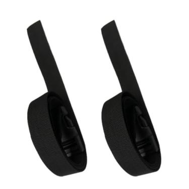 Imagem de Lljsszr Pacote com 2 Cintas de Nylon para Bagagem com Fivela Ajustável, Preto