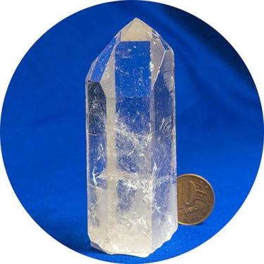 Imagem de Ponta Cristal Natural Base Serrada 70 a 80 mm 120 g Tipo B - Cristaisd
