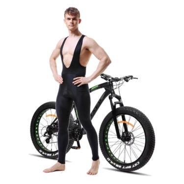 Imagem de Calça Bretelle Ciclismo Bike Mtb Speed Com Forro Multigomos De Camada Dupla De Alta Densidade D90-Masculino