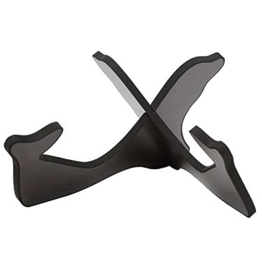 Imagem de RiToEasysports Suporte de Ukulele, Suporte de Exibição de Ukulele de Madeira Dobrável Com Formato de Coelho para Guitarra Pequena, Violino, Banjo, Bandolim (Preto)