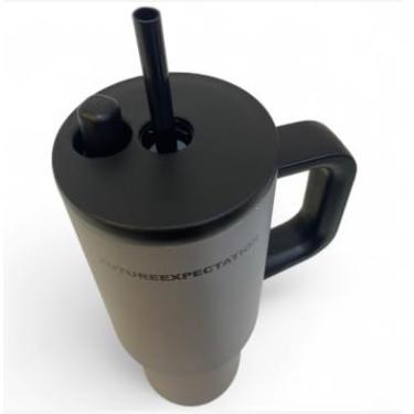 Imagem de Copo Térmico com Canudo Tampa e Alça 710ml, Garrafas Termico para viagem vácuo dupla camada aço inoxidável, Caneca Termica Cafe Água Chá,Presente, Fitness (p1779)