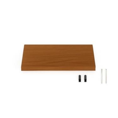 Imagem de Prateleira de MDF (Medium Density Fiberboard) de 30x20cm com suporte oculto, ideal para decorar salas de estar, quartos, cozinhas, etc. (1 PRATELEIRA 30X20)