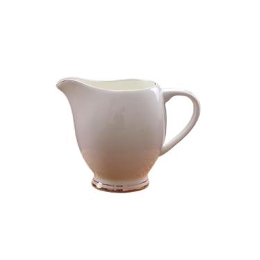 Imagem de Molho de cerâmica para molhos brancos de 241 g para molhos de salada, creme, caldo, jarra de leite de pimenta preta (ouro)