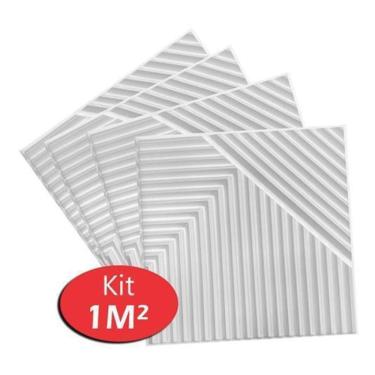 Imagem de Placas Decorativas 3D M Revestimentos Paredes Tetos Ripado