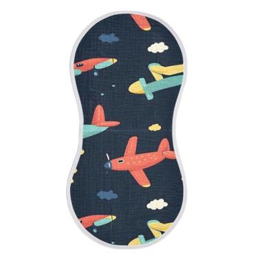 Imagem de xigua Conjunto de 1 panos para arrotos de musselina de desenhos animados, super macios e absorventes, roupas de arroto de algodão, presente de chá para recém-nascidos, bebês meninas e meninos