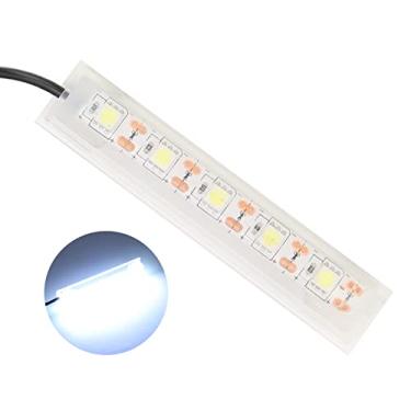 Imagem de Generic Aquário LED Luz Pequena USB Luz Branca para Tanque de Peixes para Plantas de Iluminação, Decoração de Mesa Portátil para Uso Interno, Plástico Branco 1 X de Aquário