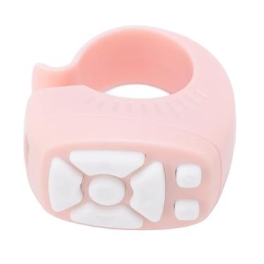 Imagem de Jopwkuin Controlador de Vídeo Sem Fio na Ponta Dos Dedos para Rolagem Tiktok, Anel de Controle Remoto para Tirar Fotos para Fãs de Novos Dramas, Materiais de PC ABS de Qualidade (Rosa)