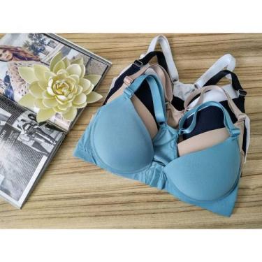 Imagem de Soutien Bojo Nadador Pala Dupla Sutiã Plus Size Fecho Triplo Poliamida