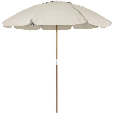 Imagem de Guarda-sol Praia Jardim 2,40m Bagum Madeira Bege Bel Caioba