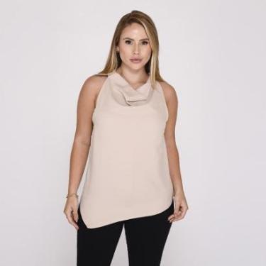 Imagem de Blusa Feminina Gola Boba com Laço nas Costas e Alças Reguláveis-Feminino