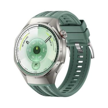 Imagem de Pulseira De Silicone E Nylon Trançado De 46mm Para Huawei Watch GT6 pr