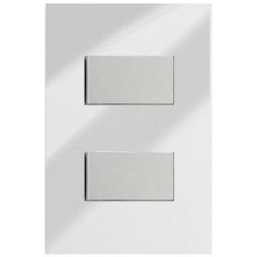 Imagem de Cj Int. Duplo 4X2 - Recta Espelhada Prata Gloss