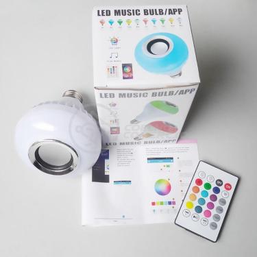 Imagem de Lâmpada Led 12W E27 Rgb Colorida Com Caixa De Som