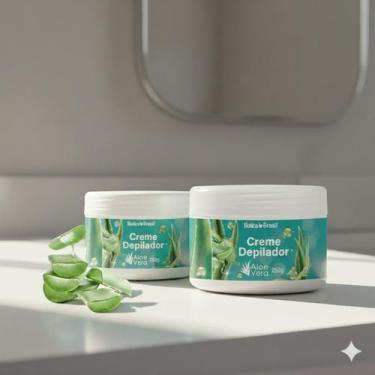 Imagem de Kit Depilação - Creme depilador - Gel - Creme Depilatório Aloe Vera - 