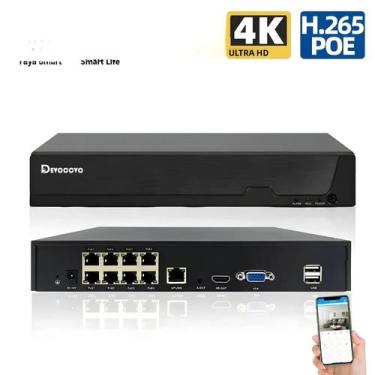 Imagem de Sistema De CFTV 4K 8MP Tuya Smart NVR 8 Canais PoE Com Detecção Facial