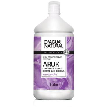Imagem de Óleo Massagem Corporal Semente Uva Cereja 1lt Dagua Natural - D'AGUA N