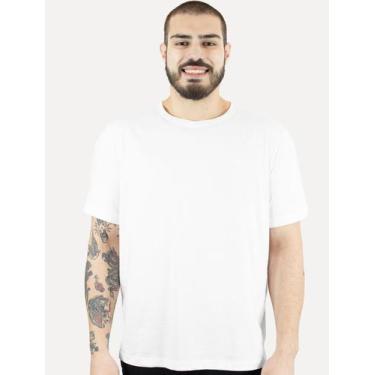 Imagem de Camiseta Individual Comfort Pima Soft Touch Logo Branca, S/P