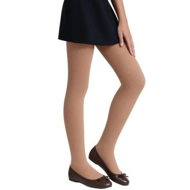 Imagem de Meia Calça Infantil Fio 70 Selene, M, Rosa nude