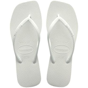 Imagem de Chinelo Havaianas Feminino Slim Square Original Cor:BrancoTamanho:39/4
