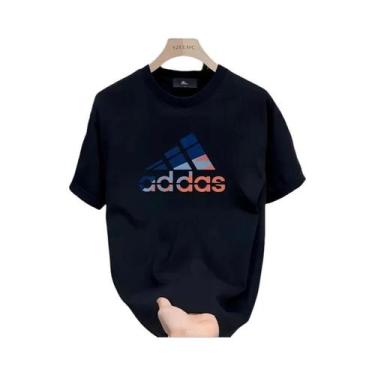 Imagem de Camiseta Masculina Slim Fit De Algodão Verão 2025 Manga Curta Gola Red