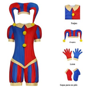 Imagem de Fantasia De Cosplay De Circo Para Adultos 3XL Com Chapéu E Luvas, Traj