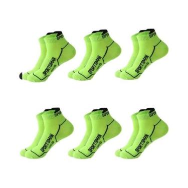 Imagem de Meias Esportivas Masculinas De Basquete E Corrida, 6 Pares, Curtas, Re