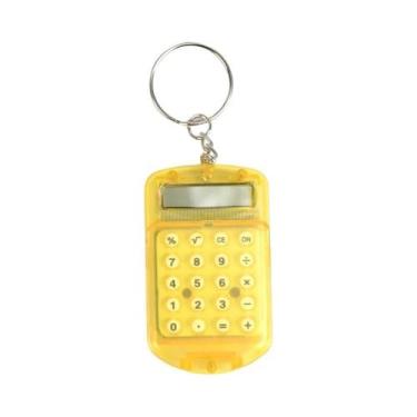 Imagem de Calculadora Mini Portátil Para Crianças, Chaveiro De Desenho Animado, 