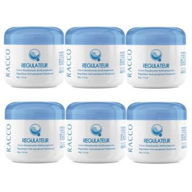 Imagem de Creme Desodorante Regulateur Em Pote Racco 60g - Kit 6 unidades