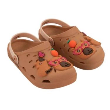 Imagem de Babuche Grendene Capivara Hype Kids - Infantil - Marrom - 30, Marrom, 