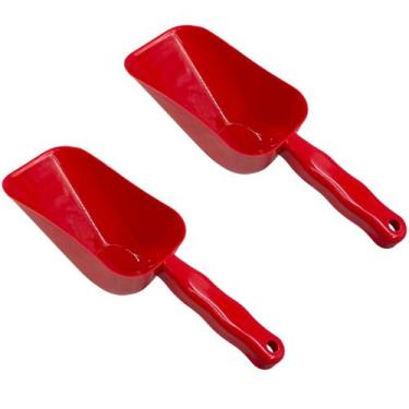 Imagem de 2x Pá Dosadora Para Grão Colher de Gelo Pegador Cereal ou Ração - Supr