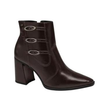 Imagem de Bota Feminina Dakota D0432 De Cano Curto Marrom-Feminino