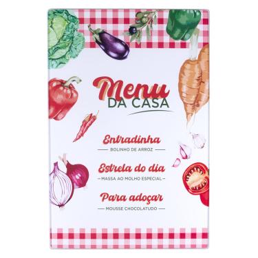 Imagem de Tábua de Corte Cazza em Vidro Temperado 30x20cm - Item Sortido