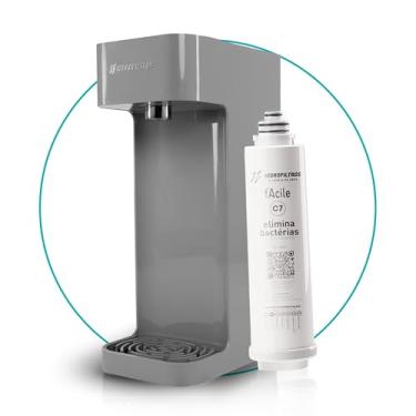 Imagem de Hidrofiltros - Purificador de Água Facile com Refil C7 Elimina 99,9% das Bactérias Cor Cinza Hidrofiltros
