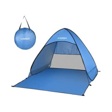 Imagem de Tenda De Praia Automática Leve Lixada Com Proteção UV Para Camping, Pe