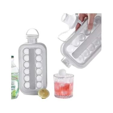Imagem de Garrafa De Água Portátil Dobrável Com Molde Criativo Para Cubos De Gel