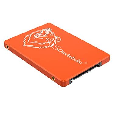 Imagem de Somnambulist SSD 120GB SATA III 6GB/S Interno Disco sólido 2,5”7mm 3D NAND Chip Up To 520 Mb/s (Laranja Urso-120GB)
