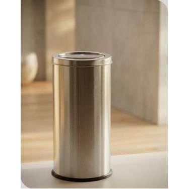 Imagem de Cesto de Lixo 9L Lixeira Com Tampa Cozinha Banheiro Inox - Martinazzo