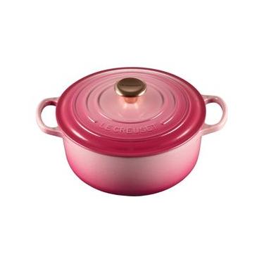 Imagem de PANELA LE CREUSET REDONDA SIGNATURE FERRO ESMALTADO 20CM ROSA BERRY 21177204394445