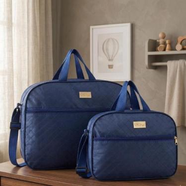 Imagem de Kit 2 Bolsas Mala Maternidade Bebe Várias Cores Menina Menino - Rallor