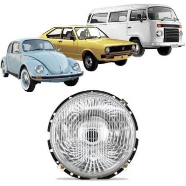 Imagem de Farol fusca 1976/1996 kombi 1976/2014 passat 1974/1978 vidro - AI BBS 