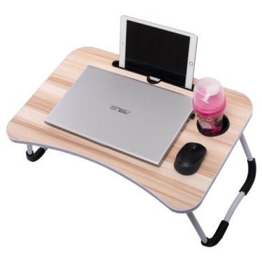 Imagem de Mesa Portátil Dobrável Para Notebook Cama Sofá Home Office Refeição - 