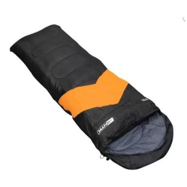 Imagem de Saco de Dormir Solteiro Viper Térmico Preto Laranja Nautika - NTK
